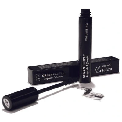 Afbeelding van Green People Volumemascara zwart, 7 ml. Natuurlijke zwarte mascara voor een gevoelige oogzone. Minerale pigmenten langdurige kleur. Paraben vrije make up.