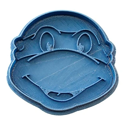 Afbeelding van Cuticuter Schildpad Ninja Uitsteekvorm, blauw, 8 x 7 1,5 cm