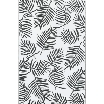 Afbeelding van vidaXL Buitenkleed 190x290 cm PP wit en zwart