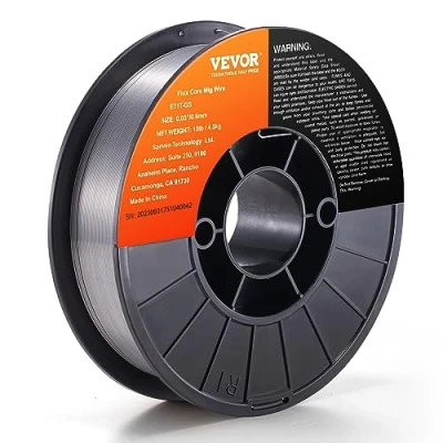 Afbeelding van VEVOR 1 rol gevulde draad E71T GS 0,8 mm 4,5 kg MIG/MAG lasdraad 200 spoel diameter lasdraadrol 560 Mpa treksterkte zonder beschermgas