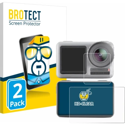 Afbeelding van BROTECT (2 Stuks) Schermbeschermer voor DJI Osmo Action Screen Protector Transparant