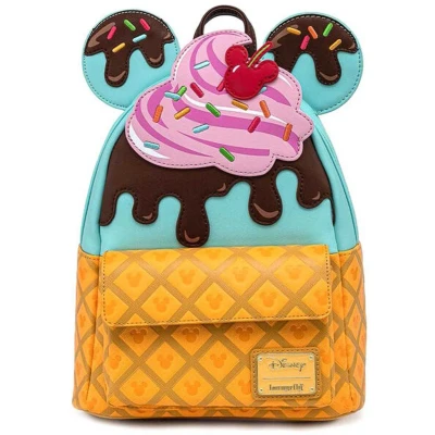 Afbeelding van Loungefly: Disney Mickey en Minnie Sweets IJs Mini Rugzak