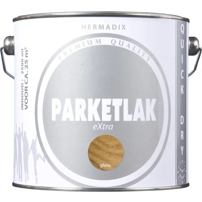 Afbeelding van hermadix parketlak extra glans 2.5 ltr