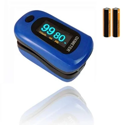 Afbeelding van Professionele vingerverzadigingsmeter (batterijen meegeleverd) kardinale slag, frequentie van de pols, zuurstof indicator