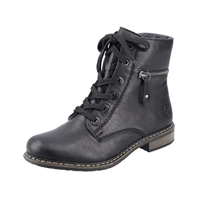 Afbeelding van Rieker Dames 71208 Mode Laarzen, zwart, 42 EU