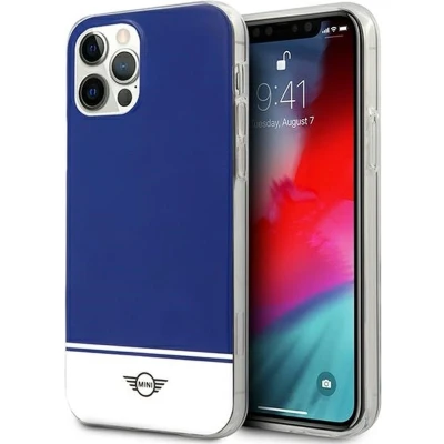 Afbeelding van Mini MIHCP12MPCUBINA iPhone 12/12 Pro 6.1 marineblauw/marineblauw hardcase Stripe Collection
