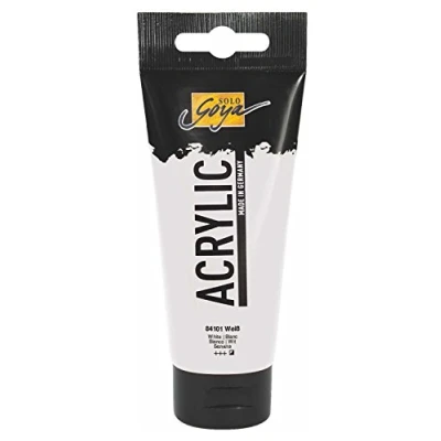 Afbeelding van Solo Goya Witte Acrylverf 100ml tube Hoge kwaliteit A merk