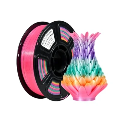 Afbeelding van iBOSS Zijde snoep, regenboog, PLA+ filament, hogesnelheids meerkleurig, 3D 1 kg printer, PLA PRO 1,75 mm +/ 0,02 mm, geschikt voor de meeste FDM printers
