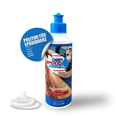 Afbeelding van Polijstpasta voor epoxyhars, 3 in 1 polijstmiddel professionele kwaliteit, Cut &amp; Shine verwijdert matteringen en micro krassen (250 ml)