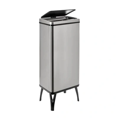Afbeelding van WELL HOME MOBILIARIO &amp; DECORACIÓN Intelligente vuilnisemmer met automatisch openen en handmatig contact, 60 l, 35,5 x 26 95,5 cm, grijs.