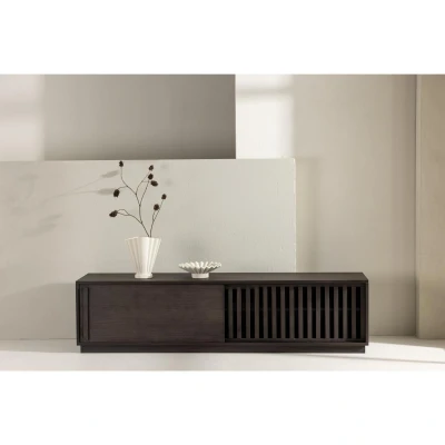 Afbeelding van Svea Zimo TV meubel 180 cm mokka Hout