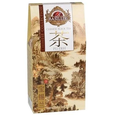 Afbeelding van BASILUR Chinese Black Tea Pu Erh Chinees Rood Thee met Rookachtige Smaak en Aroma 100 g