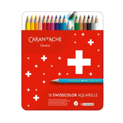 Afbeelding van Kleurpotloden Caran d&#039;Ache Swisscolor aquarel 18stuks ass.