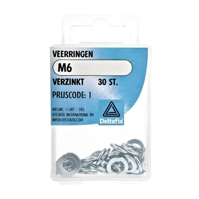 Afbeelding van Deltafix Veerringen M6 30 Stuks