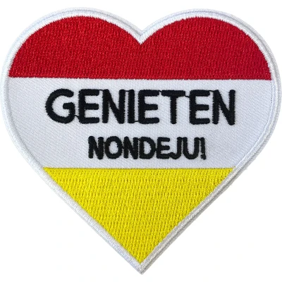 Afbeelding van Fjesta© Oeteldonk embleem Hart Genieten nondeju!