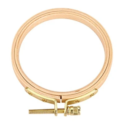 Afbeelding van borduurwerk hoepels bamboe cirkel kruissteek hoepel ring ronde verstelbare frame voor doe het zelf (7,5 cm)