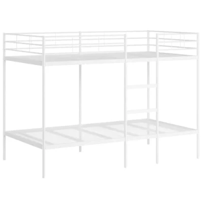Afbeelding van vidaXL Stapelbed zonder matras 100x200 cm staal wit