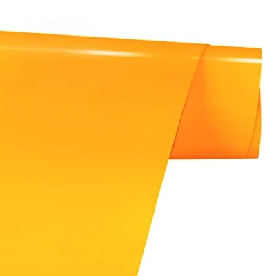 Afbeelding van FORBELL Plotterfolie textiel, 30,5 cm x 3 m, strijktransferfolie (neon oranje)