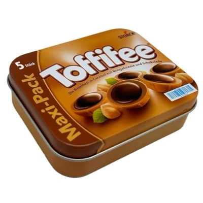 Afbeelding van tanner DER KLEINE KAUFMANN Toffifee, 0961.3, 5 stuks hout in metalen doos, accessoires voor winkelwinkel, voedselveilig design, meerkleurig