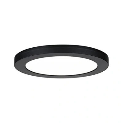 Afbeelding van Paulmann 93097 LED paneel inbouwpaneel 2in1 Cover it 225mm rond incl. 1x16,5 W daglichtwit zwart kunststof plafondlamp 4000 K
