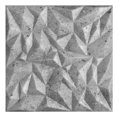 Afbeelding van 3D panelen, polystyreen, plafondpanelen, wandpanelen, piepschuim decors, plafonds, wandbekleding, 3 mm dik 50 x cm / 8 m² 32 stuks (grijs)