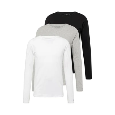 Afbeelding van Tommy Hilfiger 3P Premium Essentials Long Sleeve Zwart/Grijs katoen X Large Heren