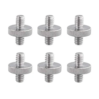 Afbeelding van Jopto 6 Stks 1/4 inch Mannelijke naar Metalen Schroefadapter Statief Schroefconverter voor Camera, Statief, Monopod, Schouderrand, Lichtstandaard, Camera kooi
