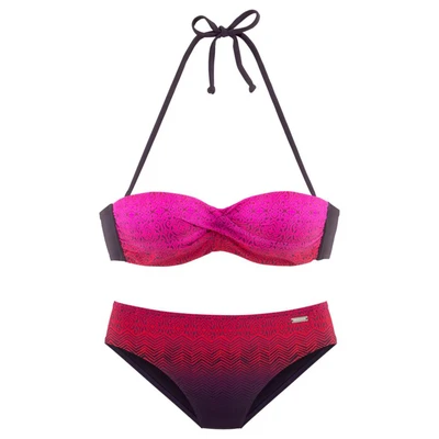 Afbeelding van Lascana Beugelbikini in bandeaumodel met verloop