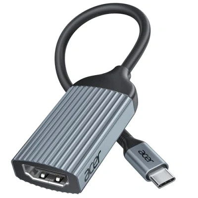 Afbeelding van acer USB C naar HDMI adapter 4K @60Hz, Thunderbolt 3/4 adapter, type converter compatibel met MacBook Pro/Air 2023, iPhone 15 Pro/Max, iPad Pro/Air, Surface Laptop, Dell XPS en