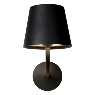 Afbeelding van Lucide JUSTIN Wandlamp Buiten LED 1x7W 3000K IP65 Zwart