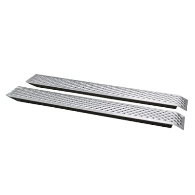 Afbeelding van UNITEC 10320 oprijplaat, aluminium, auto laadlamp, aanhangerhelling, 2 stuks, bijzonder antislip, tot 200 kg/stuk draagvermogen, als paar 400 kg