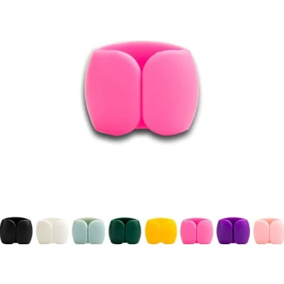Afbeelding van Kabelclips, kabelhouder, multifunctionele kabelgeleiding, kabelorganizer, set voor bureau, netsnoer, USB oplaadkabel, oplader, audiokabel, 1 stuk, 3,5 cm, rose