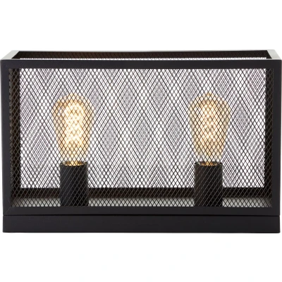 Afbeelding van Brilliant Maze Tafellamp E27 Max 2x60W Zwart