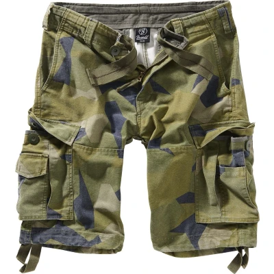 Afbeelding van Brandit Vintage Shorts, Heren, Maat: Medium, Swedish camo