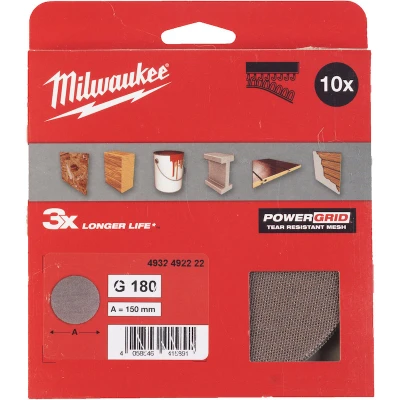 Afbeelding van Milwaukee Accessoires Schuurgaas PG Mesh 150 HL G180 10 stuks 4932492222
