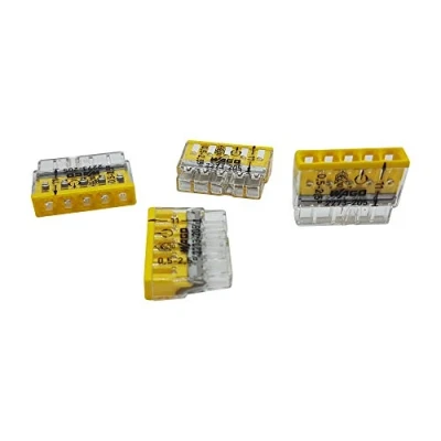 Afbeelding van 50 WAGO Compacte steekklemmen 5x 0,5 2,5 mm² geel