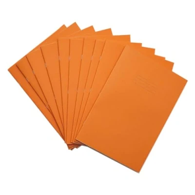 Afbeelding van Rhino A4 Oefenboek, 7 mm, vierkant, oranje, 64 pagina&#039;s, 10 stuks, ideaal wiskunde oefenboek voor scholen