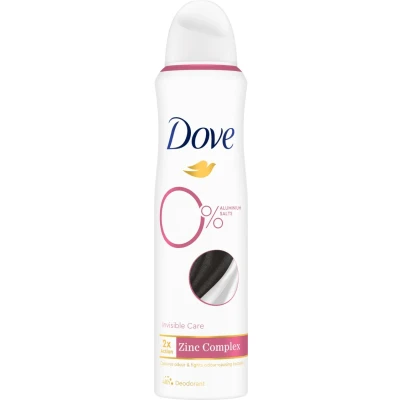 Afbeelding van Dove Deodorant spray invisible dry 0% 100 milliliter