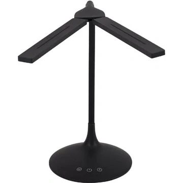 Afbeelding van ALBA LED Twin Bureaulamp Zwart 2 Koppen Draadloos