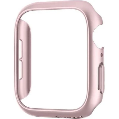 Afbeelding van Apple Watch 40 mm Hoes: Spigen Thin Fit Case Backcover,Hardcase,Bumper Roze Kunststof Smart Covers