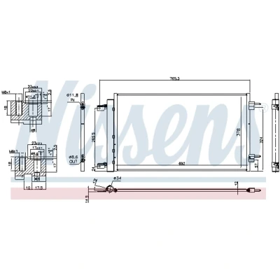 Afbeelding van Nissens Airco condensor 940735