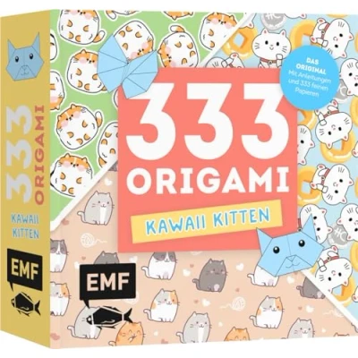 Afbeelding van 333 Origami Kawaii Kitten Niedliche Papiere falten für Katzen Fans: Das Original: mit Anleitungen und feinen Papieren: Hochwertiges Papier cuten Manga Motiven