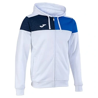 Afbeelding van Joma Jack met capuchon Crew V wit marineblauw