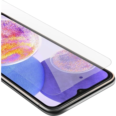 Afbeelding van Cadorabo Screenprotector geschikt voor Samsung Galaxy A23 4G / 5G Pantser film Beschermende in KRISTALHELDER Geharde (Tempered) display beschermglas 9H hardheid met 3D Touch