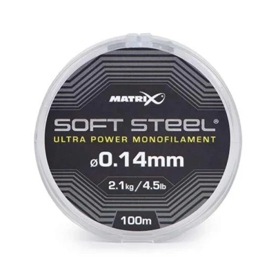 Afbeelding van Matrix Soft Steel Ultra Power Monofilament 100m 0.14mm 4.5lb 2.1kg