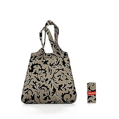 Afbeelding van Reisenthel Mini Maxi Shopper Opvouwbaar 15L Baroque Marble Zwart