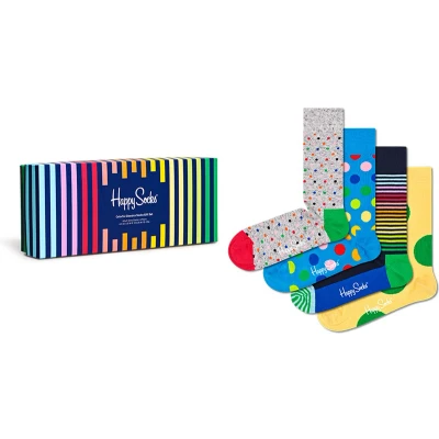 Afbeelding van Happy Socks colorful classics giftbox 4P multi 36 40
