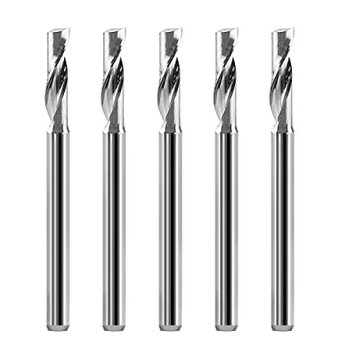 Afbeelding van EU_HOZLY 3.175x12mm Enkele Fluit Frezen Voor Aluminium CNC Gereedschap Solid Carbide Pack van 5
