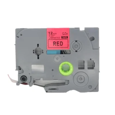 Afbeelding van BROVACS 1 Pack Zwart op Rood Gelamineerde Label Tape Compatibel voor Brother P Touch Printer TZ 431 TZe 12mm 1/2&quot; OPA4431