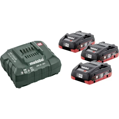 Afbeelding van Metabo Ultra M 18 V 4,0 Ah accu (3x) + oplader